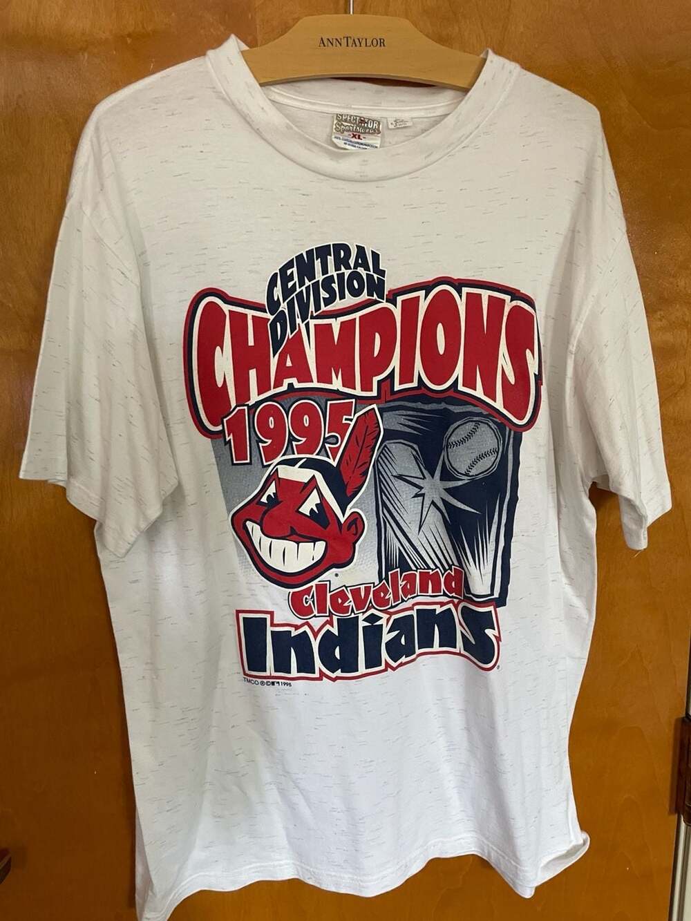 Vintage 1995 Cleveland Indians Central Division Champions Spectator Sportswear